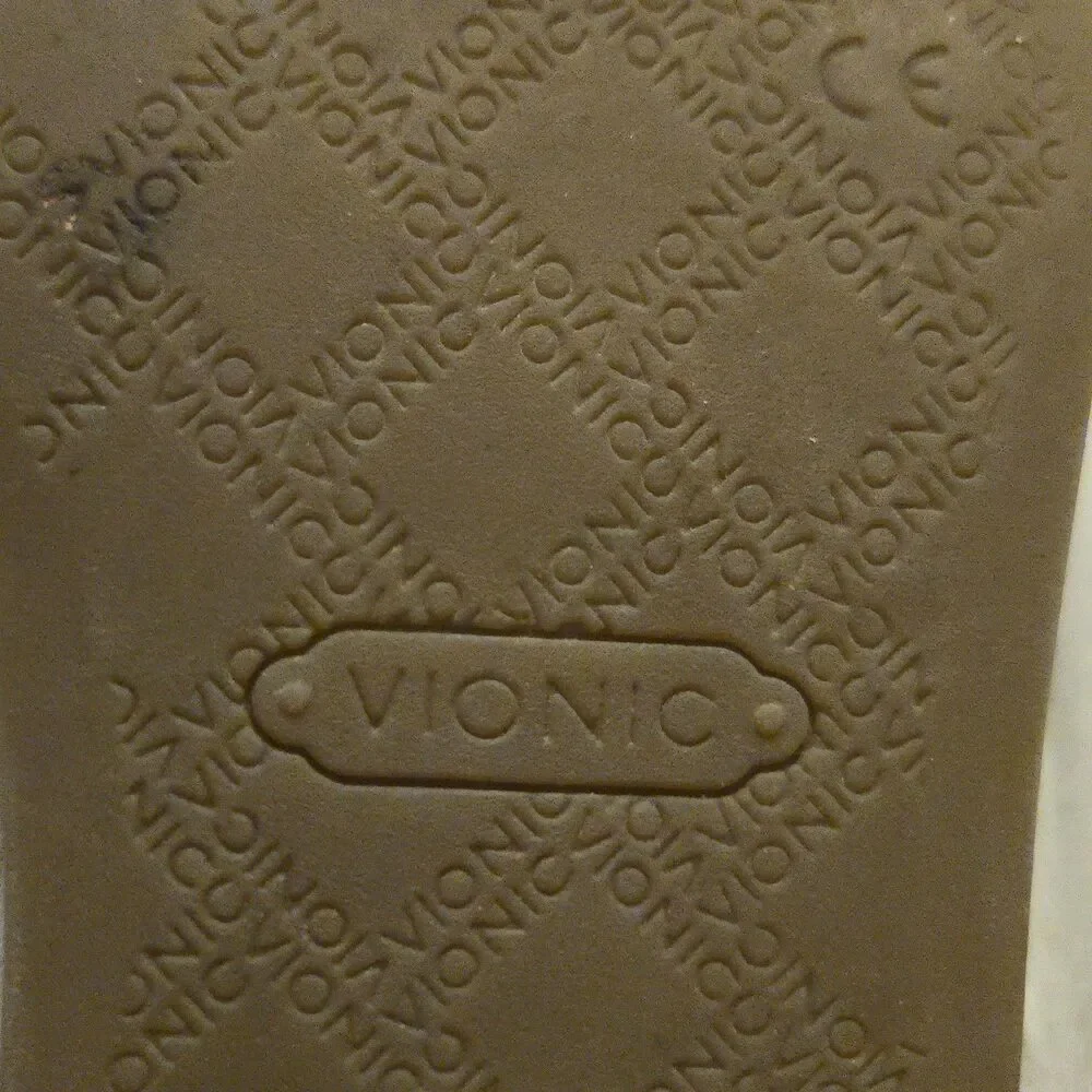 Vionic Beige /gold shimmer Loafers - Picture 11 of 11